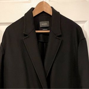 Isabel Marant LIKE NEW w tag black wool cashmere cocoon coat